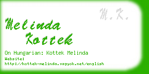 melinda kottek business card